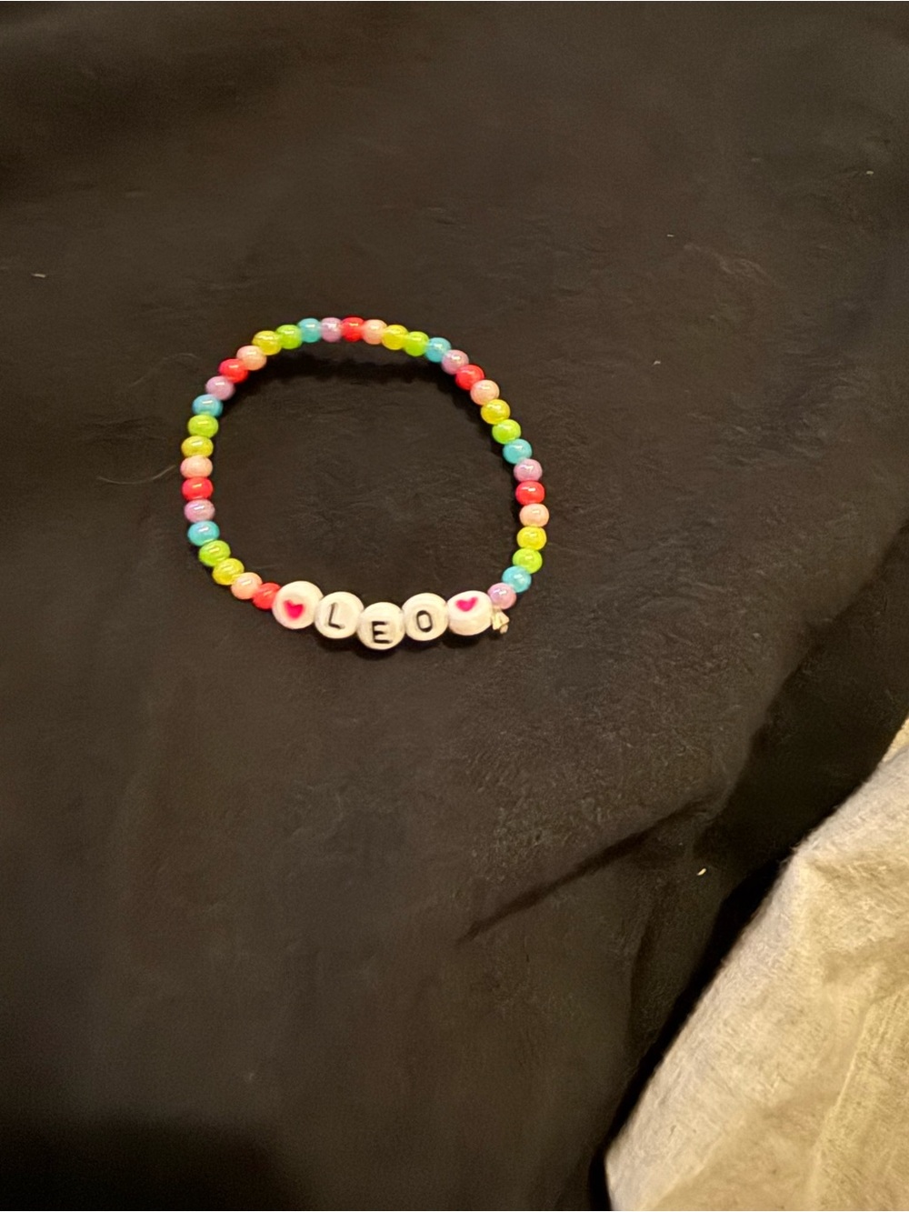 Target Kids Multicolor Bead Name Bracelet - White Letter Beads